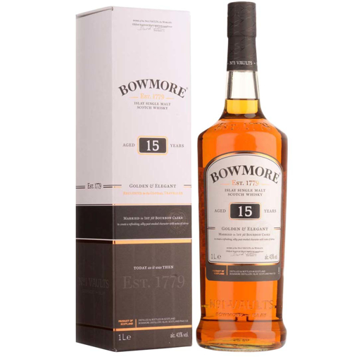 Εικόνα της Bowmore 15YRS Golden & Elegant 1L 43%