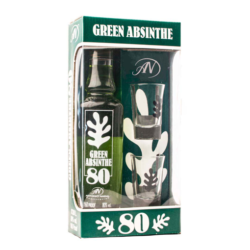 Εικόνα της Tunel Absenta Green 2Glasses 0.35L 80%