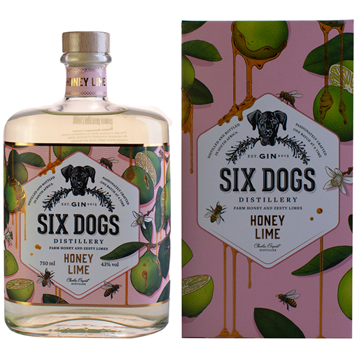 Εικόνα της Six Dogs Honey Lime 0.7L 43%