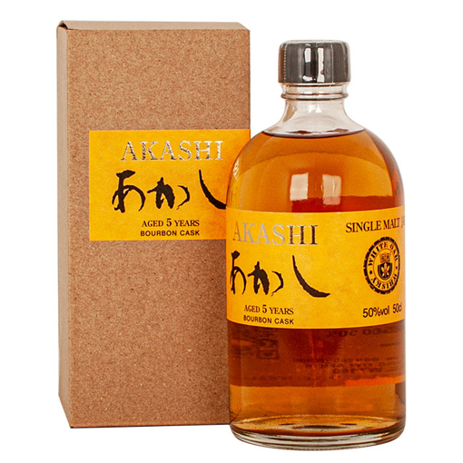 Picture of Akashi Single Malt 5YRS Bourbon Cask 0.5L 50%