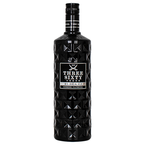 Εικόνα της Three Sixty Vodka Black 42 1L 42%